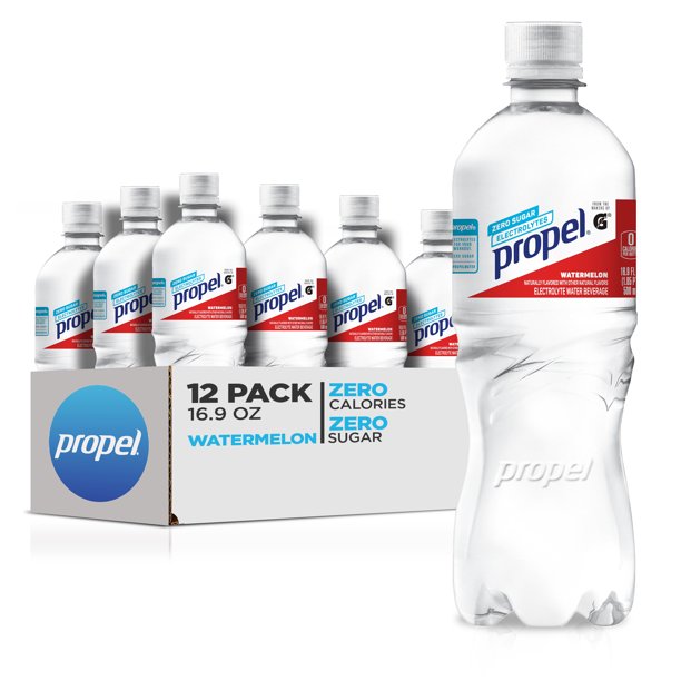 Propel Watermelon Flavored Enhanced Water With Electrolytes 16 9 Oz 12 Pack Bottles Walmart Com