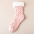 thumbnail image 2 of Nestiefly Womens Slipper Socks with Grips Winter Warm Fuzzy Fluffy Thick Thermal Fleece Cabin Indoor Socks Pink, 2 of 7
