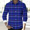 thumbnail image 6 of Mens Sweatshirt 2025 Men’s Button Down Versatile Plaid Shirt Stretch Long Sleeve Casual 2025 Fall Lapel Checkered Dress Shirts, 6 of 8