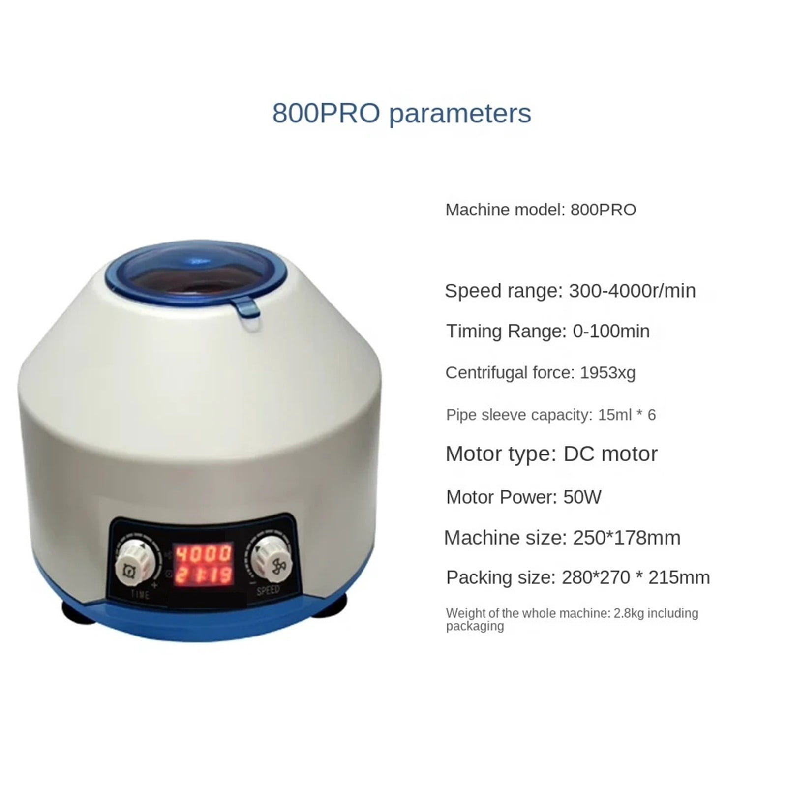 Timing Function Electric Centrifuge Serum Separat 4000r/min Laboratory Lab Medical Practice Desktop Centrifuge Machine ,High Lab Quality Material