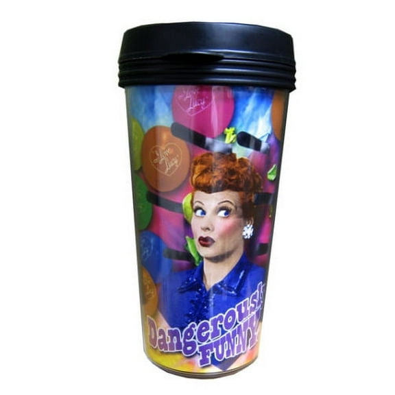 I Love Lucy 16 oz Travel Plastic Coffee Mug, New Desi TV Series Collectable