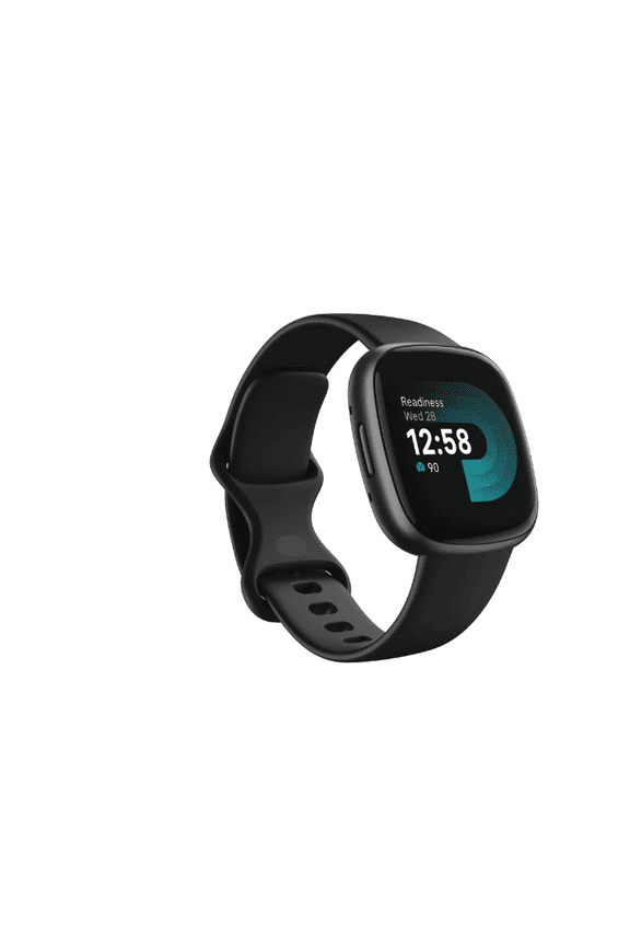 Pre-Owned Fitbit Versa 4 Fitness Smartwatch - Black/Graphite Aluminum