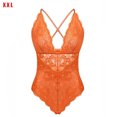 thumbnail image 1 of Mono sexy mono de cosplay suave mono de tela con pantalla de encaje para mujeres adultas, champán, XXL Vogacara XX000036-60, 1 of 7