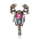 thumbnail image 1 of Broche con forma de escorpión, accesorio de ropa delicada, joya de diamantes de imitación de cristal, regalo personalizado, Día de Todos los Santos, 1 of 4