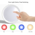 thumbnail image 3 of Lámpara de empuje led, brillo recargable ajustable 4 colores 50 lm absorción de imán luz led para dormitorio, 3 of 7
