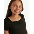 thumbnail image 3 of Justice Girl's Cinch Front Top, Sizes XS - XLP, 3 of 6