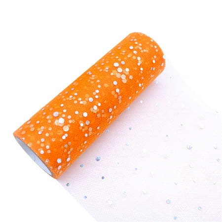 

Whigetiy Rolls Glitter Sequin Tulle Netting Tulle Wedding Party Decoration Tutu Skirts Sewing Crafting 21 Colors DIY Handmade