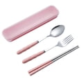 thumbnail image 2 of Joernso 1 Set Dinner Fork Anti-slid Handle Food Grade Materials Stainless Steel Heat-resistant Easy to Clean Cutlery Set for Home, 2 of 8