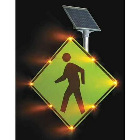 TAPCO 2180-00214 LED Traffic Sign, Pedestrian