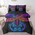 thumbnail image 1 of Erosebridal Hippie Dragonfly Bedding Queen Size, Colorful Gradient Animal Comforter Sets with Sheets, Reversible 7pcs, 1 of 1