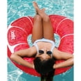 thumbnail image 4 of CocoNut Outdoor Pink Grapefruit Glitter - 42" x 42" Pool Float – Inflatable Pool Ring – Durable Long Lasting Lounge Tube and Water Toy – Fun Decoration for Parties, Events. Ages 8+, 4 of 9