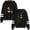 Black, variant on Omarion Pocketless men's and women's trendy pattern casual long sleeved hooded sweatshirt
