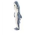 thumbnail image 4 of Shark Blanket Sudadera con capucha para adultos - Manta portátil tipo mono - Manta de tiburón (170 cm), 4 of 5