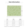 thumbnail image 4 of YFYANG Lightweight Warm Flannel Blanket, Green Abstract Flower Doodle Throw Blanket for Bed, Sofa, Travel, Camping, 80"x60", 4 of 7