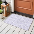 thumbnail image 4 of 2x3 Ft Entryway Area Rug, Purple Baroque Kitchen Rug Runner Washable Floor Mat, Chic Luxury Medallion Printed Flowe Non Slip Indoor Door Mat Throw Carpet for Bathroom Living Room Bedroom, 4 of 8