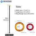 thumbnail image 2 of NewDoar Tree Arborist Friction Saver 22KN Climbing Cambium Saver Loop Belt Sling Retrievable Anchor Gold 35.4 inch, 2 of 5