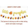thumbnail image 1 of Glitter Little Pumpkin Banner Otoño Baby Shower Género Revelar Fiesta de cumpleaños para n Faisichocalato Faisichocalato, 1 of 2