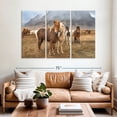 thumbnail image 2 of Elephant Stock The Amazing Icelandic Horses Wall Art - Horizontal Multi Panel Canvas - Living Room Wall Decor - Animal Multi Panel - Gray And Brown Decor By Scott Stulberg - 65" x 42", 2 of 8