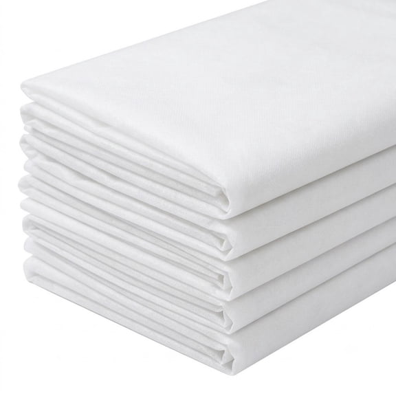 Lightweight Iron-On Fusible Interfacing, Non-Woven Single-Sided Adhesive Fabric for DIY Sewing Crafts, Ideal for Tailoring, Dress-Making, and Quilting Supplies, 39 x 78 Inch, White
