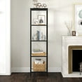 thumbnail image 6 of Evelyn&Zoe Alexis 18" Wide Rectangular Bookcase, Blackened Bronze, 6 of 7