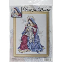 Design Works Counted Cross Stitch Kit 12"X15"-Madonna & Child (14 Count)