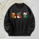 thumbnail image 1 of Sudadera para mujer, Tops de manga larga, ropa deportiva elegante, disfraces negros, jersey para ir de compras, regalo de año Nuevo, Otoño Invierno , SG, 1 of 10