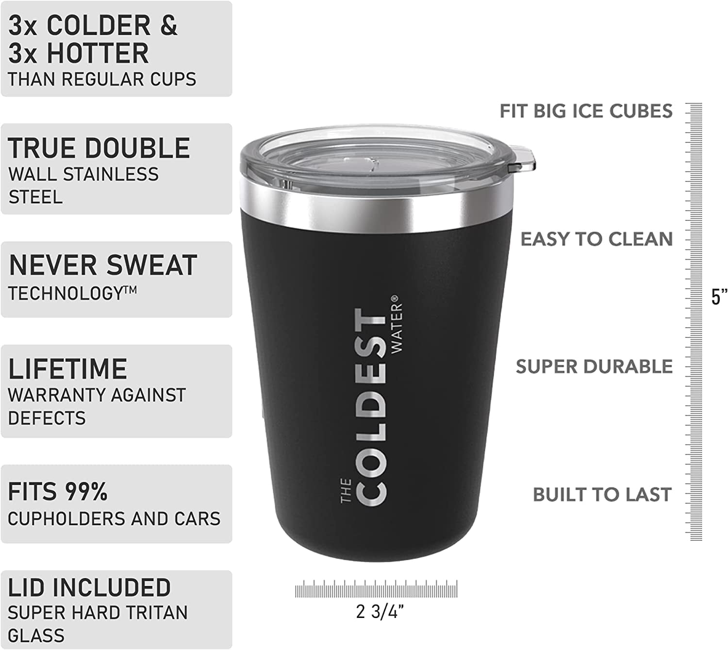  Owala SmoothSip Insulated Stainless Steel Coffee Tumbler,  Reusable Iced Coffee Cup, Hot Coffee Travel Mug, BPA Free 20 oz, Gray  (Cloudscape) : Home & Kitchen