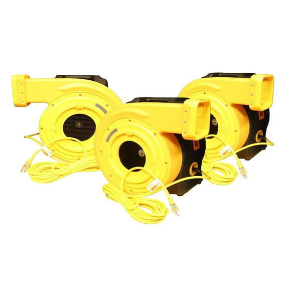 Zoom XLT Bounce House Blower Trio, 1, 1.5, 2 HP Units