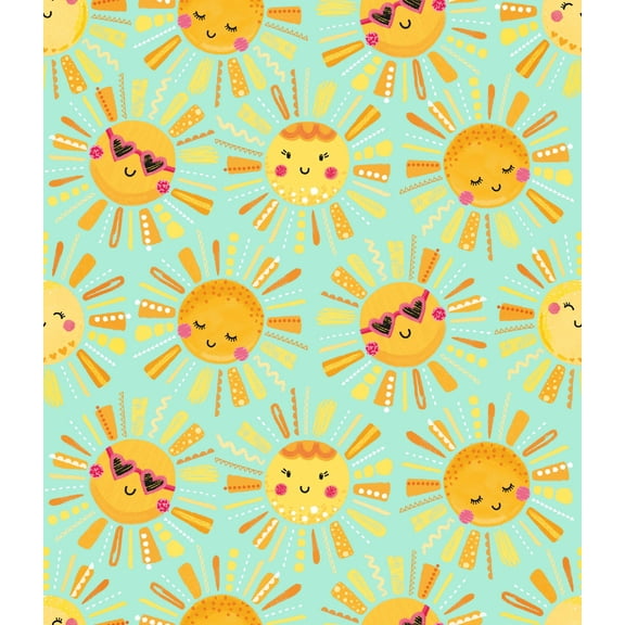 18" x 21" 100% Cotton Sunshine Precut Sewing & Craft Fabric, Multicolor 1 Piece