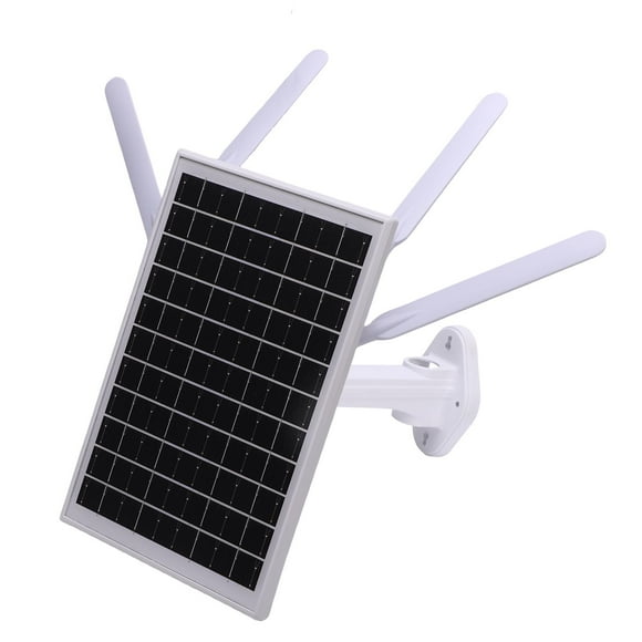 Solar Powered 4G LTE Modem Router, 12W 300Mbps Solar WiFi 6 Extender with SIM Card Slot, 18000 MAh Battery 150M Long Range IP66 Rain Proof for Camping, RV Outdoor