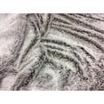 thumbnail image 3 of Luxury Grey Faux Fur Throw Blanket and Back Fleece, 3 of 14