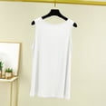 thumbnail image 4 of BRGZLK Basic Tank Top Woman Summer Fashionable Solid Color Slim Suspender Classic Fit Round Neck Tops 2025 Outfits Clothes White L, 4 of 6