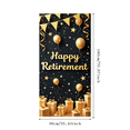 thumbnail image 2 of Golden Balloon Happy Retirement Party Banner Event Decoration Gold Stars Gift Design for Retirement Celebration Indoor Party Decoration Office Event, 2 of 7