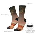 thumbnail image 4 of Daiia Astronaut On Mars A Print Crew Socks – Soft Breathable Long Socks for Men & Women, Moisture-Wicking & Comfortable Daily Wear Socks, One-Size Fits Most (US 5-11), 4 of 6