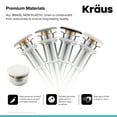 thumbnail image 3 of Kraus PU 20GWH Viva Pop Up Drain White, 3 of 7