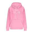 thumbnail image 4 of Cute Heart Hoodies for Women Plus Size Fleece Pullover Drawstring Oversized Sweatshirts Teen Girls Casual Loose Fit Long Sleeve Tops Fall Winter Fashion Sweaters Outfits with Pocket, 4 of 6