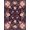 Purple Pink, Pattern 18, variant on Design&I 8'x10' Washable Area Rug Extra Large Skid-Resistant Low Profile Boho Abstract Ombre Border Watercolor Gradient Blended Purple Flowing Dynamic for Living Room, Family