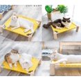 thumbnail image 4 of 1 juego (color) Cama para mascotas de lona de madera maciza Cama para perros Cama para gatos Hamaca cuadrangular para mascotas y gatos Cama de madera lavable desmontable, 4 of 5