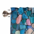 thumbnail image 5 of Kitchen Curtains and Valances Set, Rod Pocket Window Valance 18 Inch Window Curtain Panels for Living Room Bedroom Laundry, 27.5x36in, 3 Pieces, 5 of 7