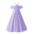 thumbnail image 7 of HAYIMI Child Elegant Girls Formal Gown Halter Neck Chiffon Long Dress For Party And Events Sleeveless Comfort Dresses, 7 of 7