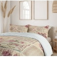 thumbnail image 6 of Ambesonne Mothers Day Duvet Cover Set, Vintage Lace Cups, 2-Calking, Pale Pink White, 6 of 7