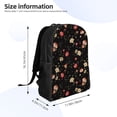 thumbnail image 4 of Fotbe Red White Flowers Mochila de Viaje para Laptop, Mochila Ejecutiva Delgada y Resistente 15.6", 4 of 8