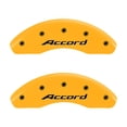 thumbnail image 2 of MGP 4 Caliper Covers Engraved Front Accord Engraved Rear Accord Yellow finish black ch, 2 of 6