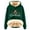 Green, variant on Hoodie Women Trendy Pullover Christmas Hooded Thickened Velvet Warm Loose Long Sleeve Sweatshirts Women's Tops
