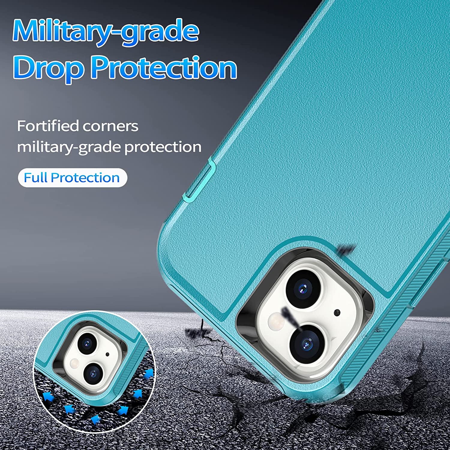 iPhone 13 Mini Heavy Duty Case {Shock Proof-Shatter Resistant 