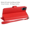 thumbnail image 3 of For Apple iPhone 11 (XI6.1) Wallet ID Card Holder Case Cover - Red, 3 of 5