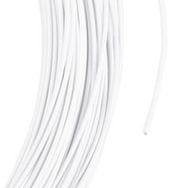 DIY 43.74 Yard 1.5mm White Floral Wires Metal Memory Wire Bendable Anodized Metal Wire Iron Craft Wire Sculpting Wire Flexible Wire Modeling Wire for Sculpting Hat Styling Strip DIY