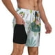 thumbnail image 2 of Balery Sea Animal Bañador para hombre, shorts de playa de secado rápido con entrepierna y forro de compresión-Medium, 2 of 6