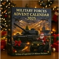 thumbnail image 3 of Beautynvta Military Forces Advent Calendar 2025, 24 Days Christmas Countdown Calendar with 24 Pcs Armed Models Pendant, Unique Surprise Gifts for Teens Grandkids, 3 of 5