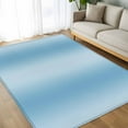 thumbnail image 4 of Light Blue Ombre 5x7 Area Rugs, Farmhouse Blue Gradient Modern Art Non-Skid Rubber Backing Large Rectangle Rugs - Living Room Bedroom Home Office, Indoor Floor Mat Carpets Washable Rug, 4 of 9